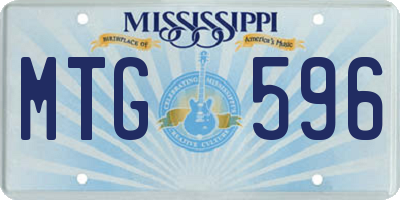 MS license plate MTG596
