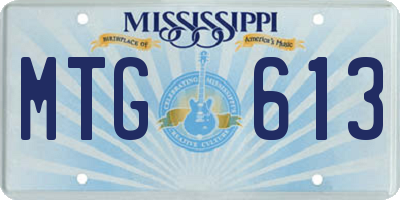 MS license plate MTG613