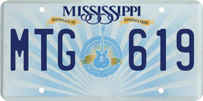 MS license plate MTG619