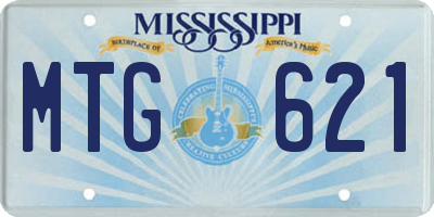MS license plate MTG621