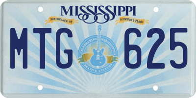 MS license plate MTG625