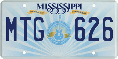 MS license plate MTG626