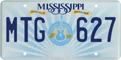 MS license plate MTG627