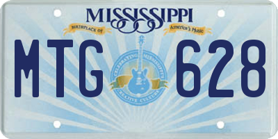 MS license plate MTG628