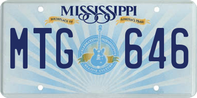 MS license plate MTG646