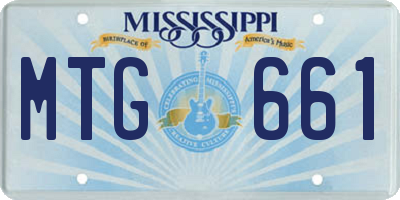 MS license plate MTG661