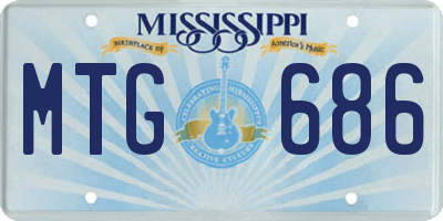 MS license plate MTG686