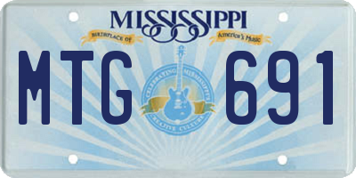 MS license plate MTG691