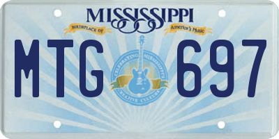MS license plate MTG697
