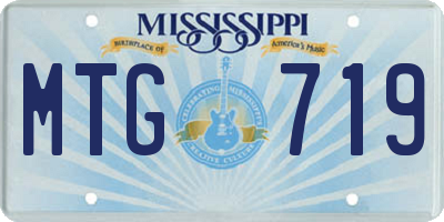 MS license plate MTG719