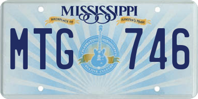 MS license plate MTG746