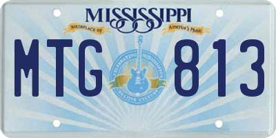 MS license plate MTG813