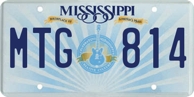 MS license plate MTG814
