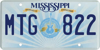 MS license plate MTG822