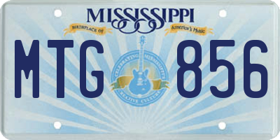 MS license plate MTG856