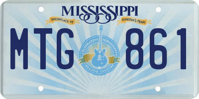 MS license plate MTG861