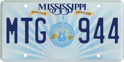 MS license plate MTG944