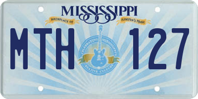 MS license plate MTH127