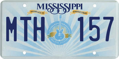 MS license plate MTH157