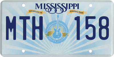MS license plate MTH158