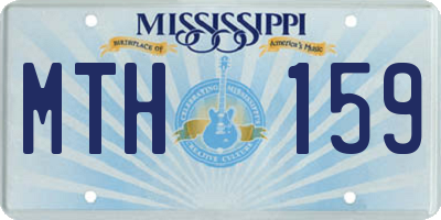 MS license plate MTH159