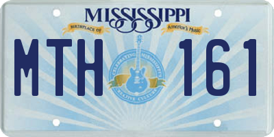 MS license plate MTH161