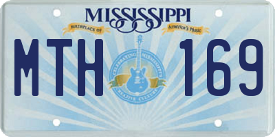 MS license plate MTH169