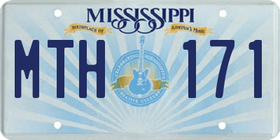 MS license plate MTH171