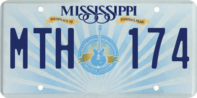 MS license plate MTH174