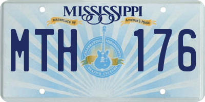 MS license plate MTH176