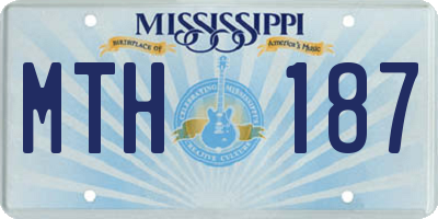 MS license plate MTH187