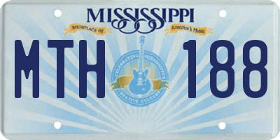 MS license plate MTH188