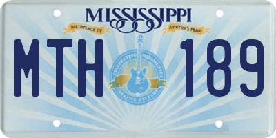 MS license plate MTH189