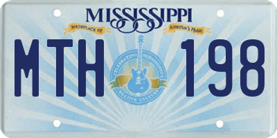 MS license plate MTH198