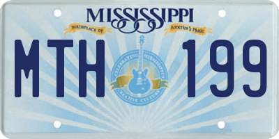 MS license plate MTH199