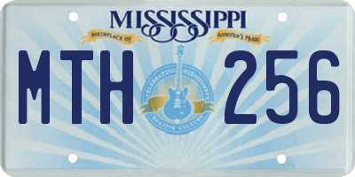 MS license plate MTH256