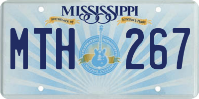 MS license plate MTH267