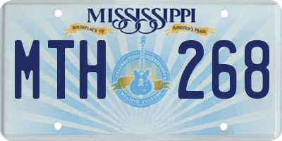 MS license plate MTH268