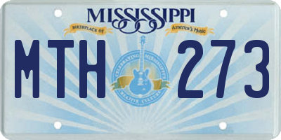 MS license plate MTH273