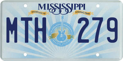 MS license plate MTH279