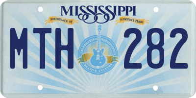 MS license plate MTH282
