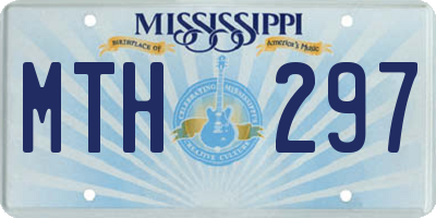MS license plate MTH297