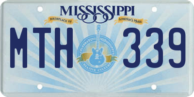 MS license plate MTH339