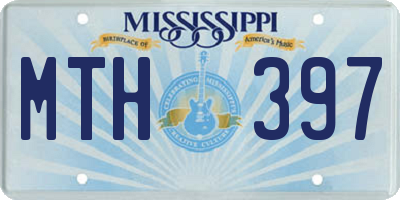 MS license plate MTH397