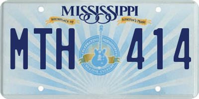 MS license plate MTH414