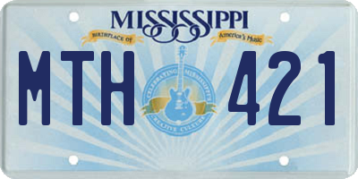 MS license plate MTH421