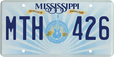 MS license plate MTH426