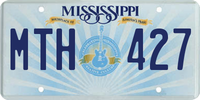 MS license plate MTH427