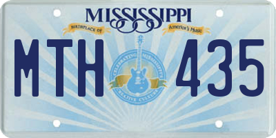 MS license plate MTH435