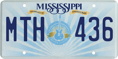 MS license plate MTH436